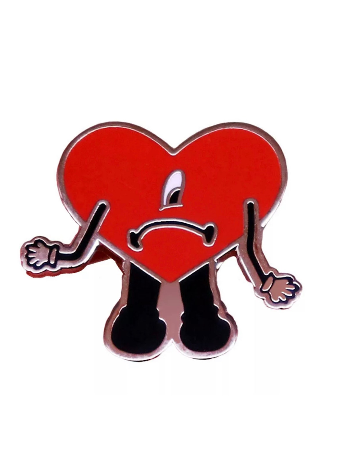 Bad Bunny Heart Hard Enamel Pins 04